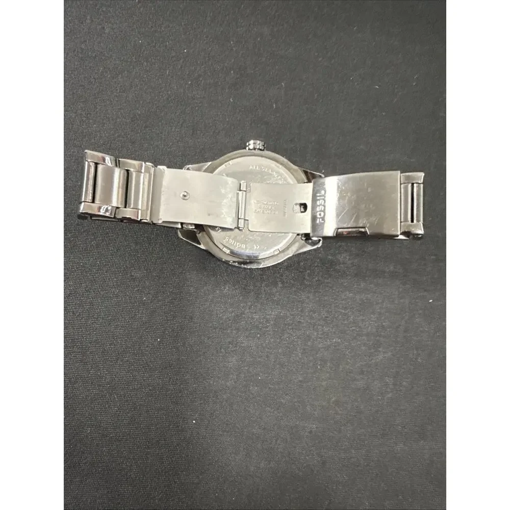 Men’s Fossil BQ1165 Watch 50mm Case 7” Band Gunmetal New Battery (G3)